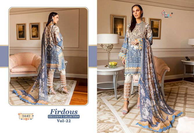 Firdous Exclusive Collection 22 Casual Wear Wholesale Cotton Pakistani Salwar Suits